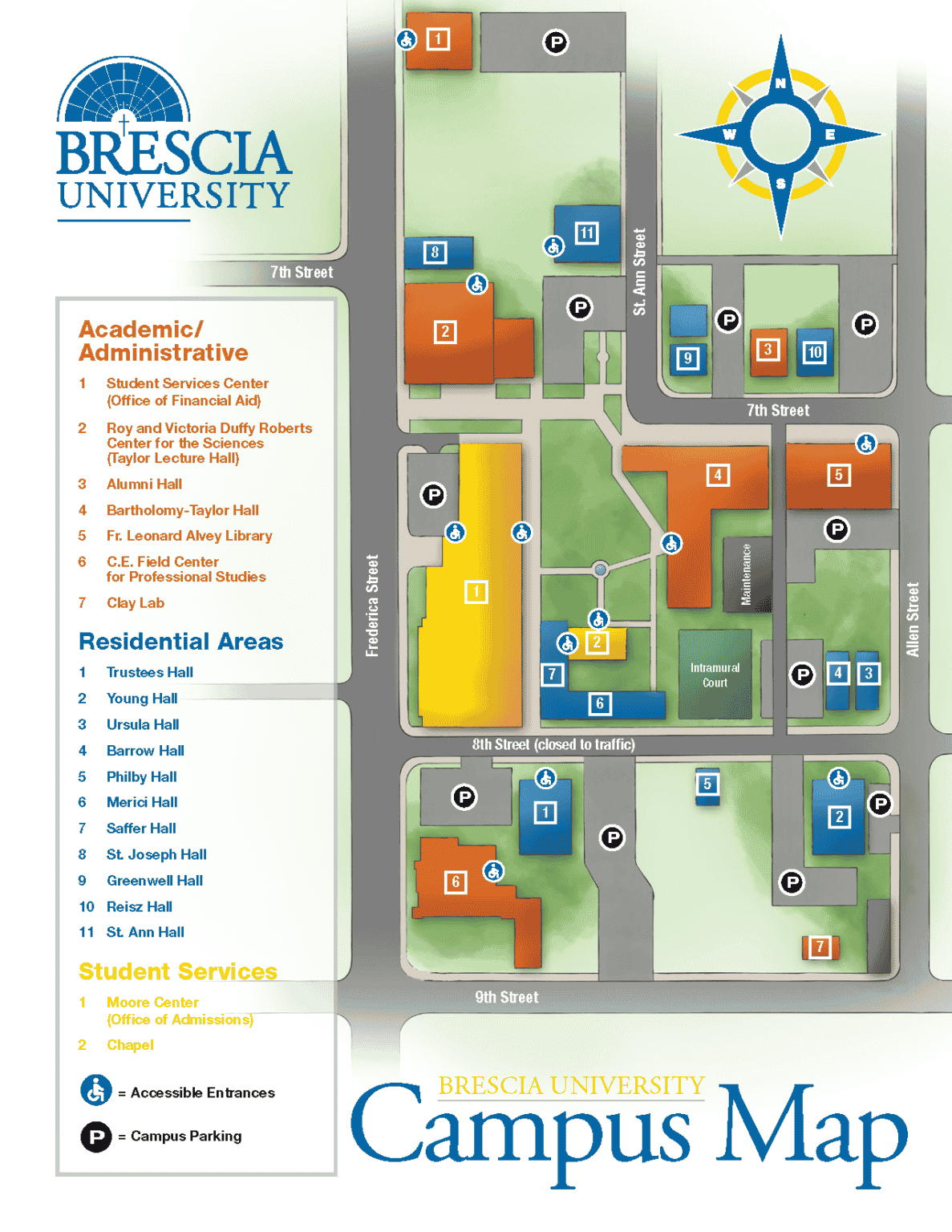 Campus Map Brescia University Students